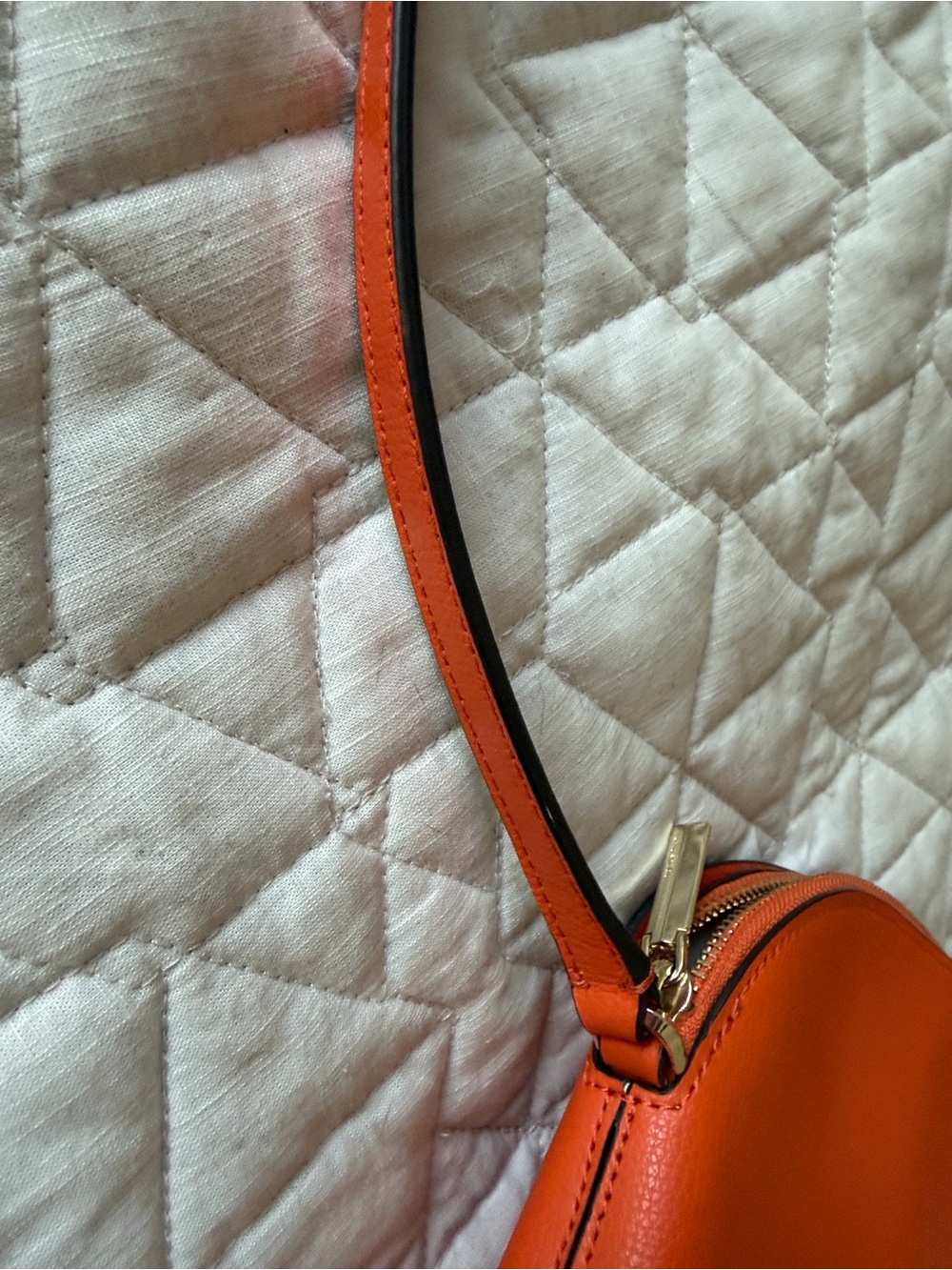 Kate Spade Orange Crossbody dome bag with Adjustable Strap - Picture 6 of 7